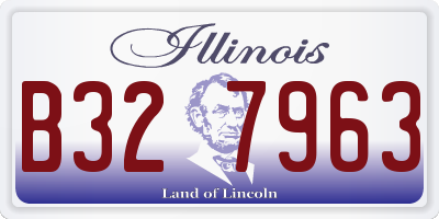 IL license plate B327963