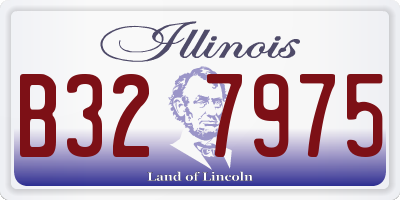 IL license plate B327975