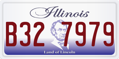 IL license plate B327979
