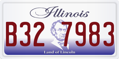 IL license plate B327983