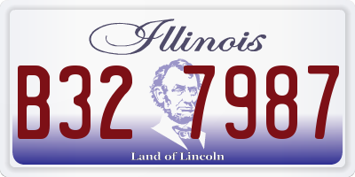 IL license plate B327987