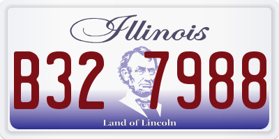 IL license plate B327988