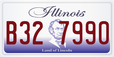 IL license plate B327990