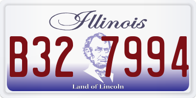 IL license plate B327994