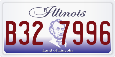 IL license plate B327996
