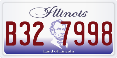 IL license plate B327998