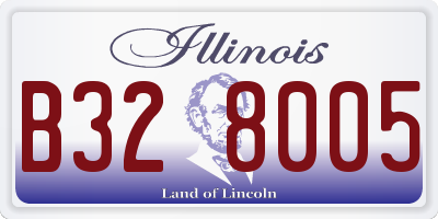 IL license plate B328005