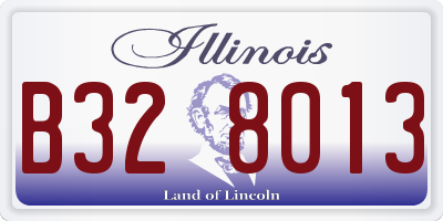 IL license plate B328013