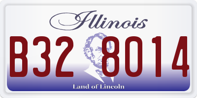 IL license plate B328014