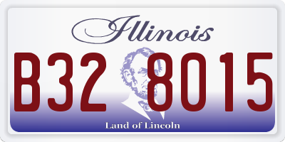 IL license plate B328015
