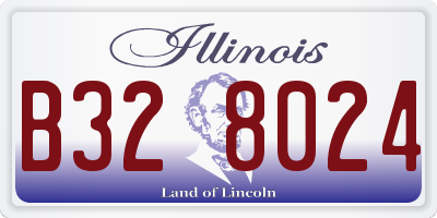 IL license plate B328024