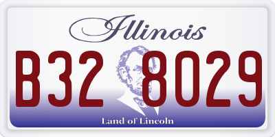 IL license plate B328029