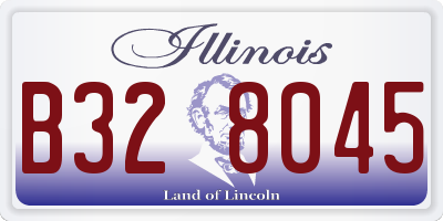 IL license plate B328045