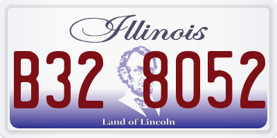 IL license plate B328052
