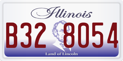 IL license plate B328054