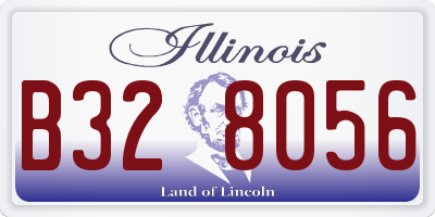 IL license plate B328056