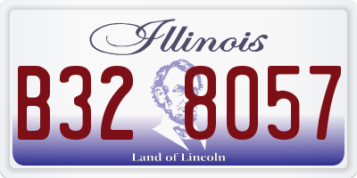 IL license plate B328057