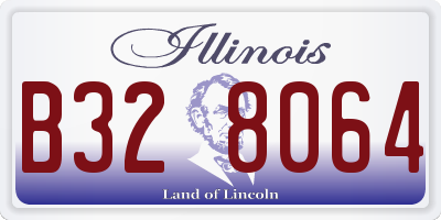 IL license plate B328064