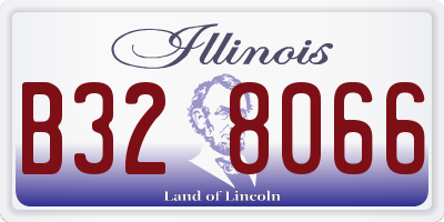 IL license plate B328066