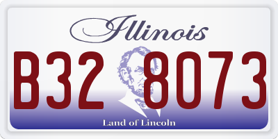 IL license plate B328073