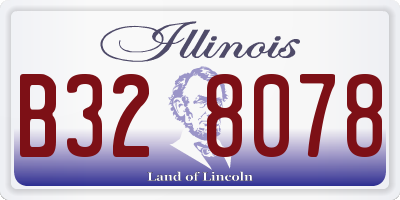 IL license plate B328078