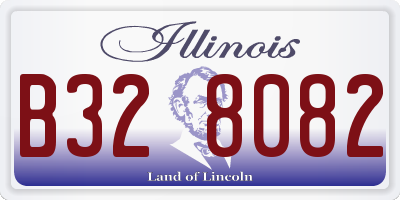 IL license plate B328082