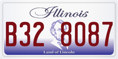 IL license plate B328087