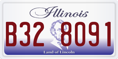 IL license plate B328091