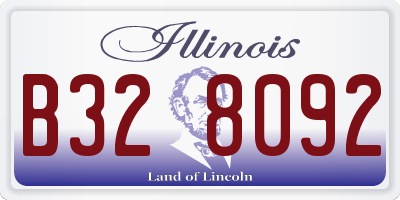 IL license plate B328092