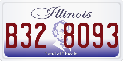 IL license plate B328093