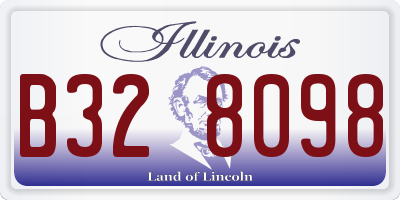 IL license plate B328098