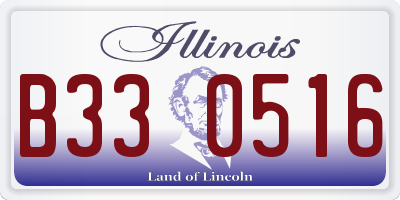 IL license plate B330516