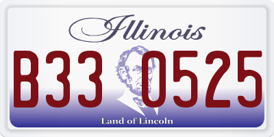 IL license plate B330525