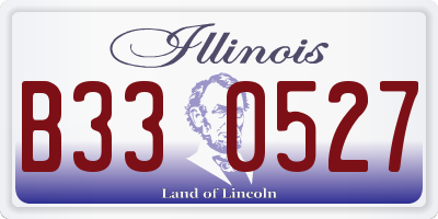 IL license plate B330527
