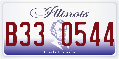 IL license plate B330544