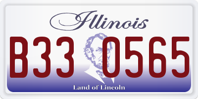 IL license plate B330565