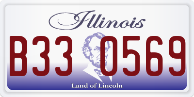 IL license plate B330569