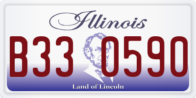 IL license plate B330590