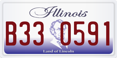 IL license plate B330591