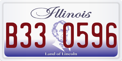 IL license plate B330596