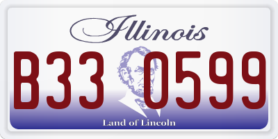 IL license plate B330599