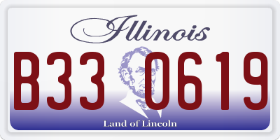IL license plate B330619