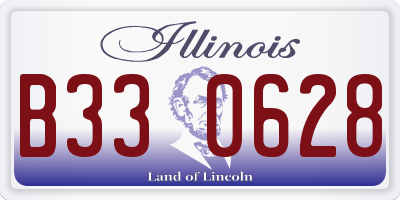 IL license plate B330628