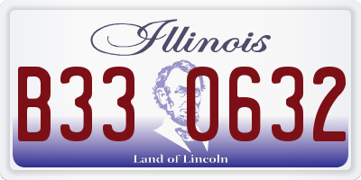 IL license plate B330632