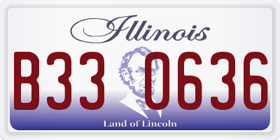 IL license plate B330636
