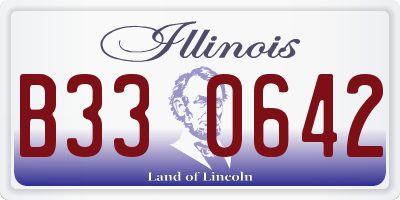IL license plate B330642