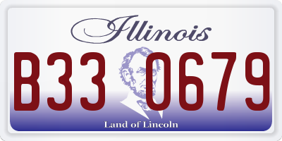 IL license plate B330679