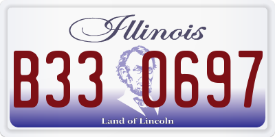 IL license plate B330697