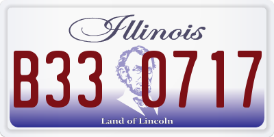 IL license plate B330717