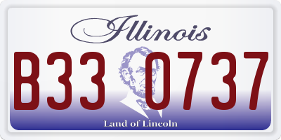 IL license plate B330737